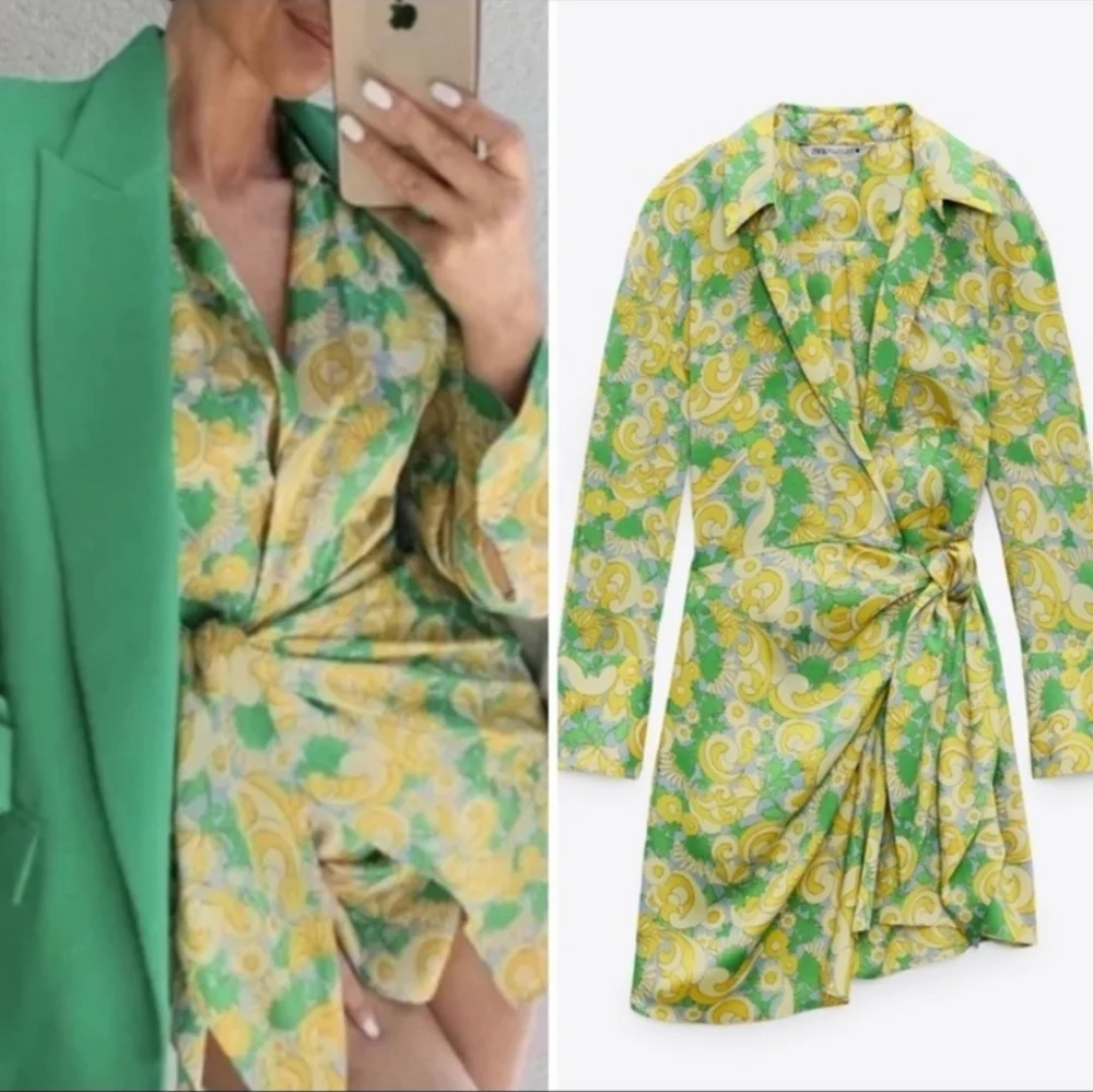 ZARA NWTs Bloggers Printed Dress - Picture 6 of 14